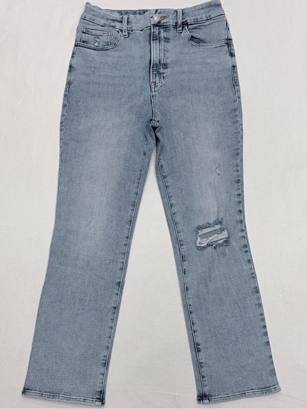 Express 90s Slim Super High Rise Distressed Jeans Womens M Short (6/8/10)